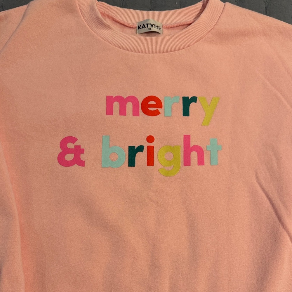 Katydid Pink 'Merry & Bright' Sweatshirt